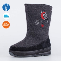 867117-42 серый сапоги женская Войлок