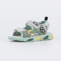 324093-12 зеленый туфли пляжные малодетская, дошкольная Комбинирован.